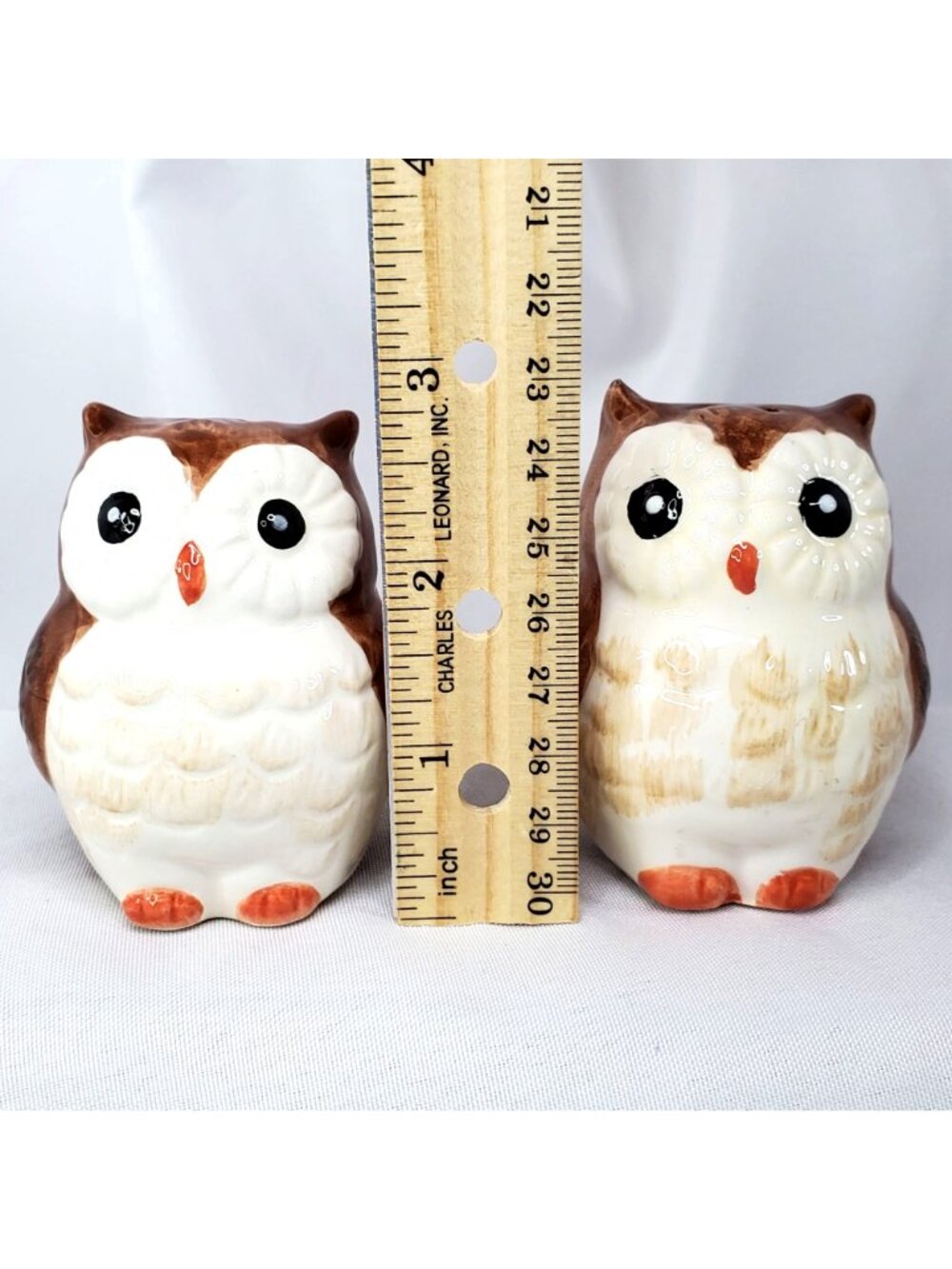 Vintage Owl Salt and Pepper Shakers By Better Homes and Garden Stoppers Intact - Picture 3 of 10